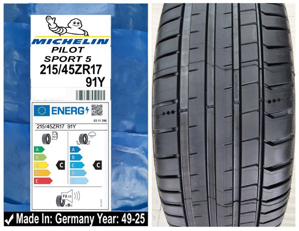215/45R17 Michelin Car Tyre