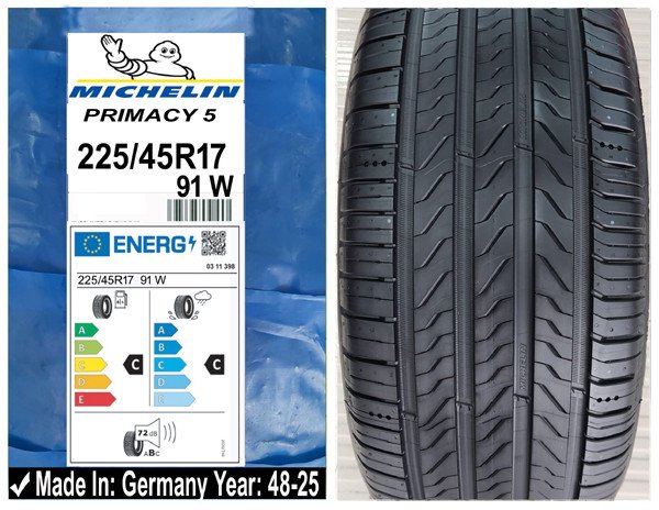 225/45R17 Michelin Car Tyre